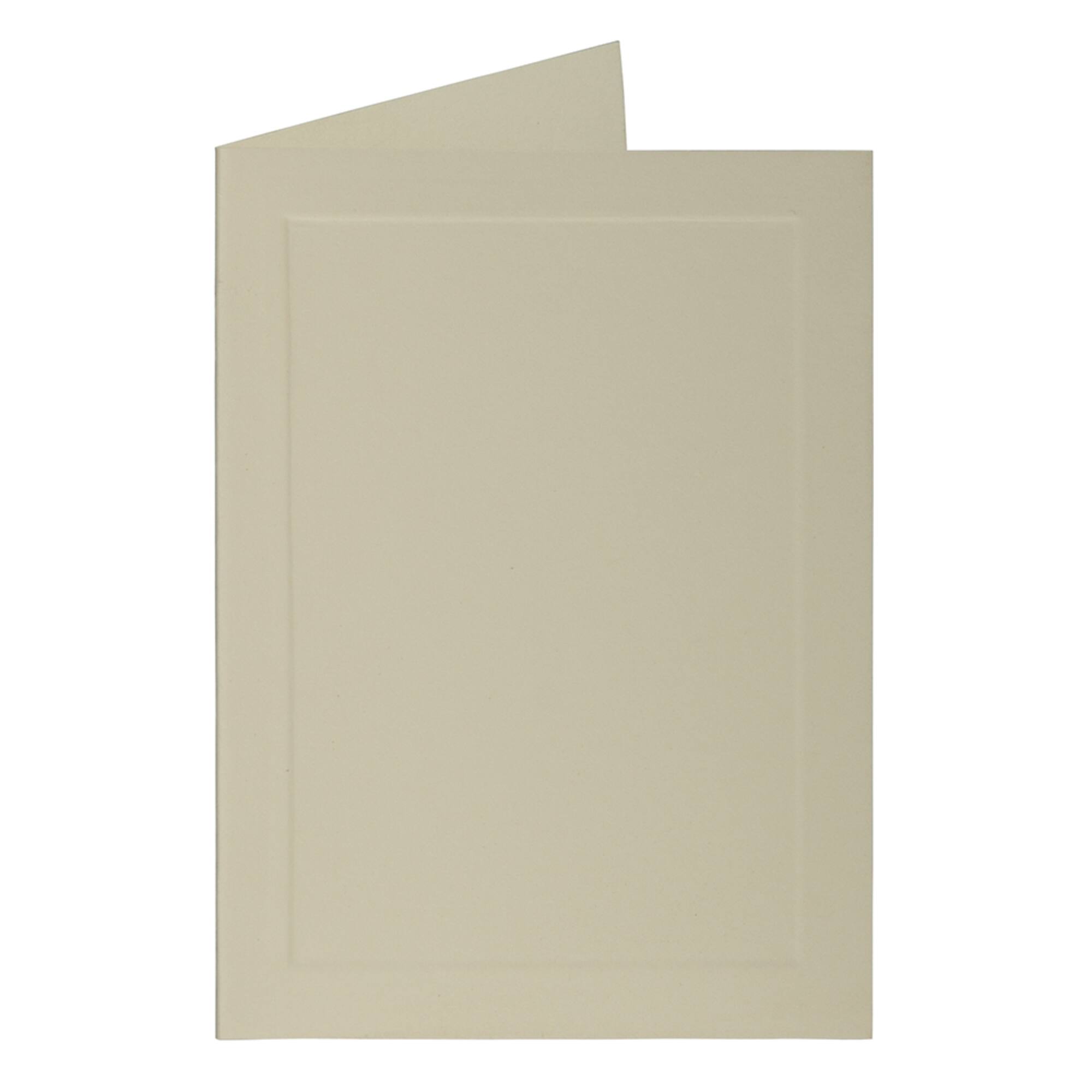 JAM Paper 3.5" x 4.875" Strathmore Ivory Wove Panel Blank Foldover Cards